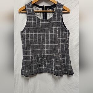 White House Black Market Checkered Sleeveless Top